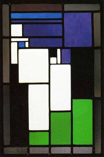 Theo van Doesburg Stained-glass Composition Female Head. Norge oil painting art
